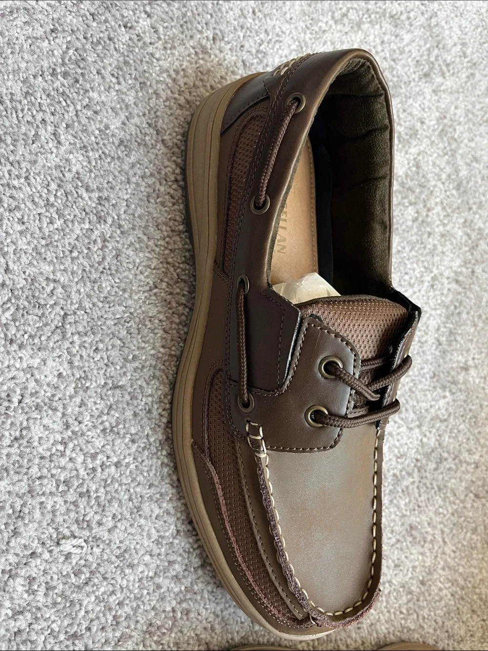 Magellan Men's Brown Casual Boat Shoes size 10D